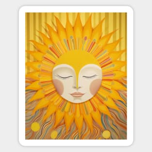 Sun Flower Yellow Boho Sticker